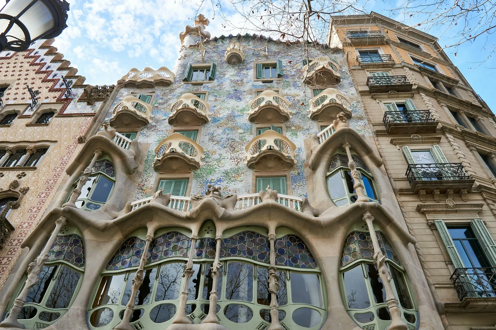 Exterior of the Gaudí House Museum inside Park Güell in Barcelona
