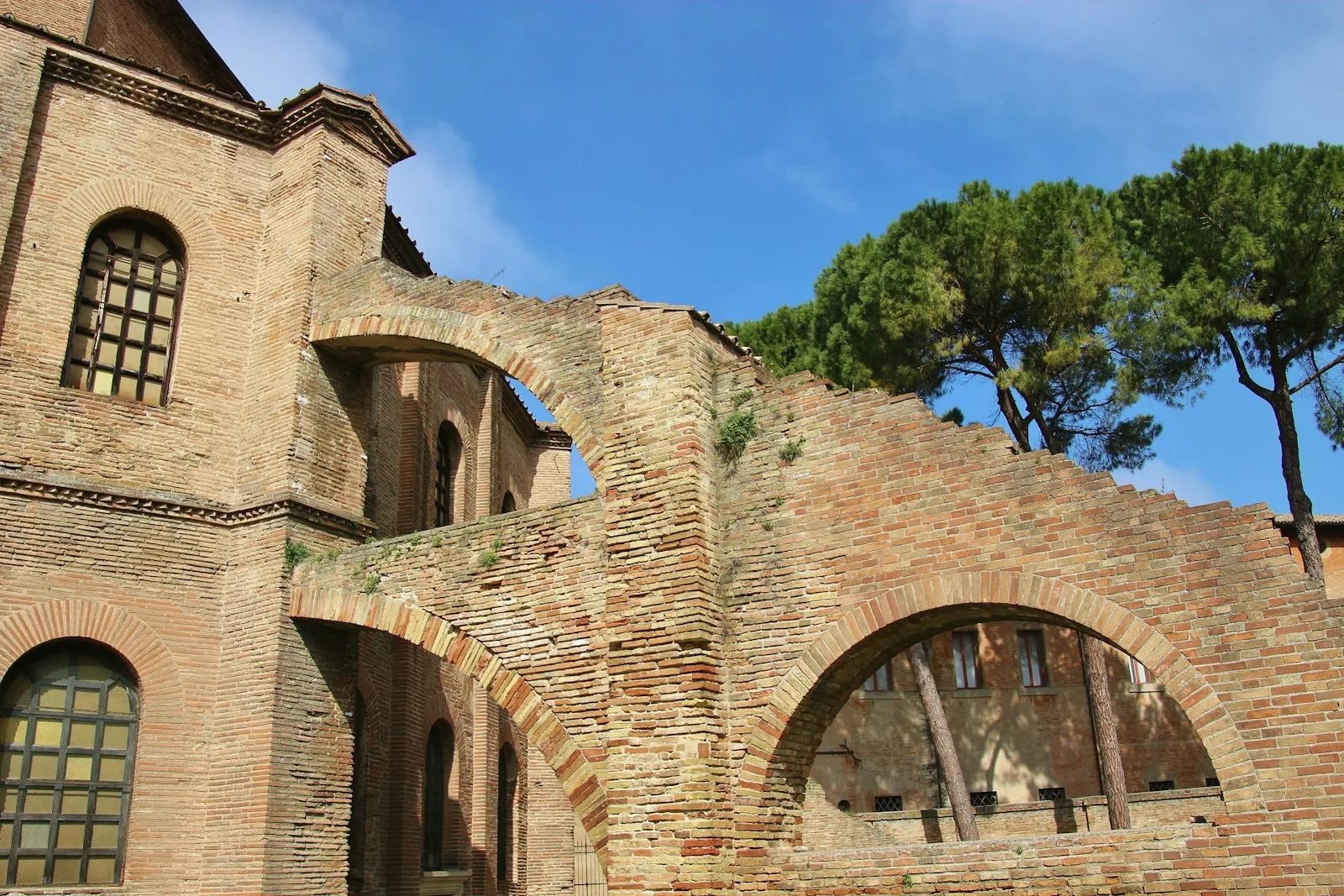 Long nave wall mosaics inside the Basilica of Sant'Apollinare Nuovo in Ravenna