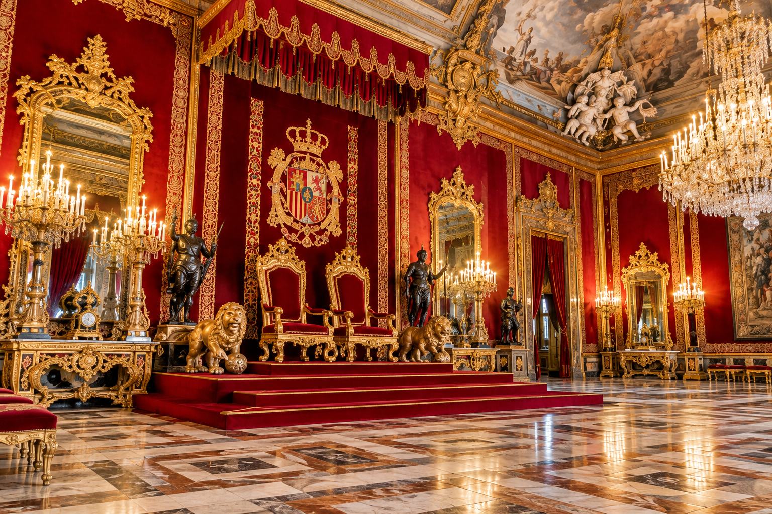 royal palace of madrid throne room