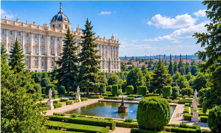 royal palace of madrid garden